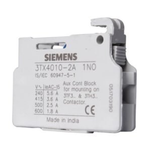 Siemens 3TX4010-2A 1NO AUXILLARY CONTACT-BLOCK.